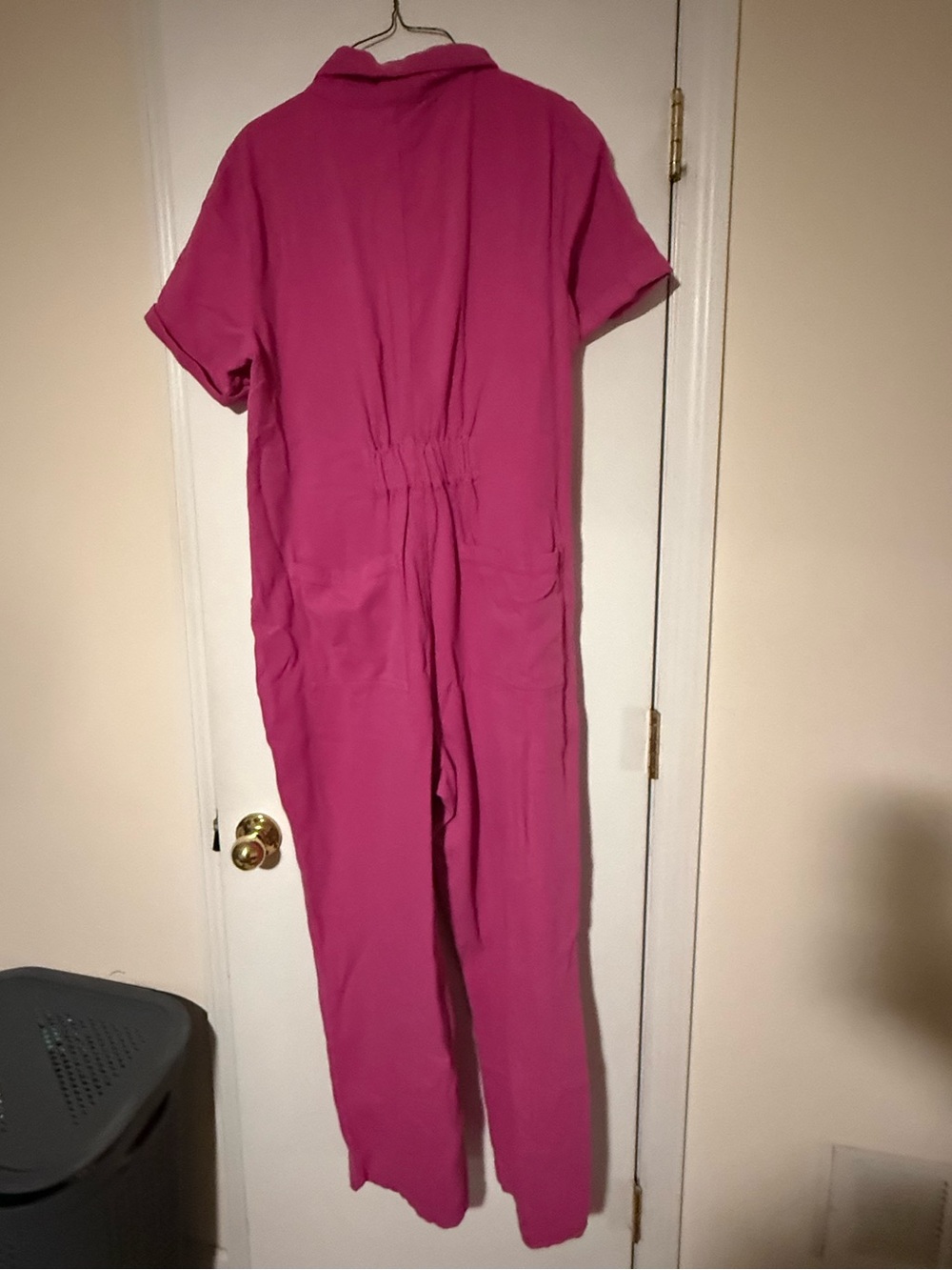 NWT Lucy & Yak Pink Short-Sleeve Jumpsuit UK18/US14 - Picture 7 of 10